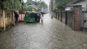 টানা বৃষ্টিতে মৌলভীবাজারের নিম্নাঞ্চল প্লাবিত