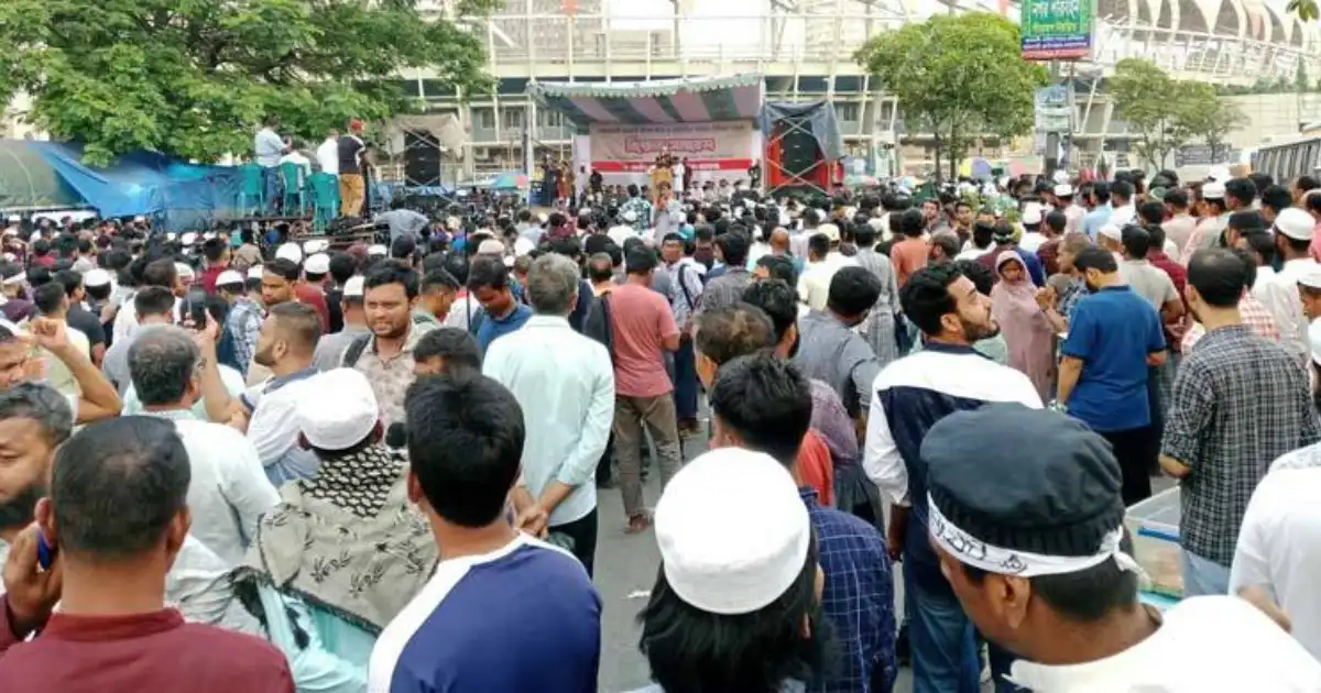 আ. লীগ নিষিদ্ধের দাবিতে এনসিপির সমাবেশ শুরু দীর্ঘ
