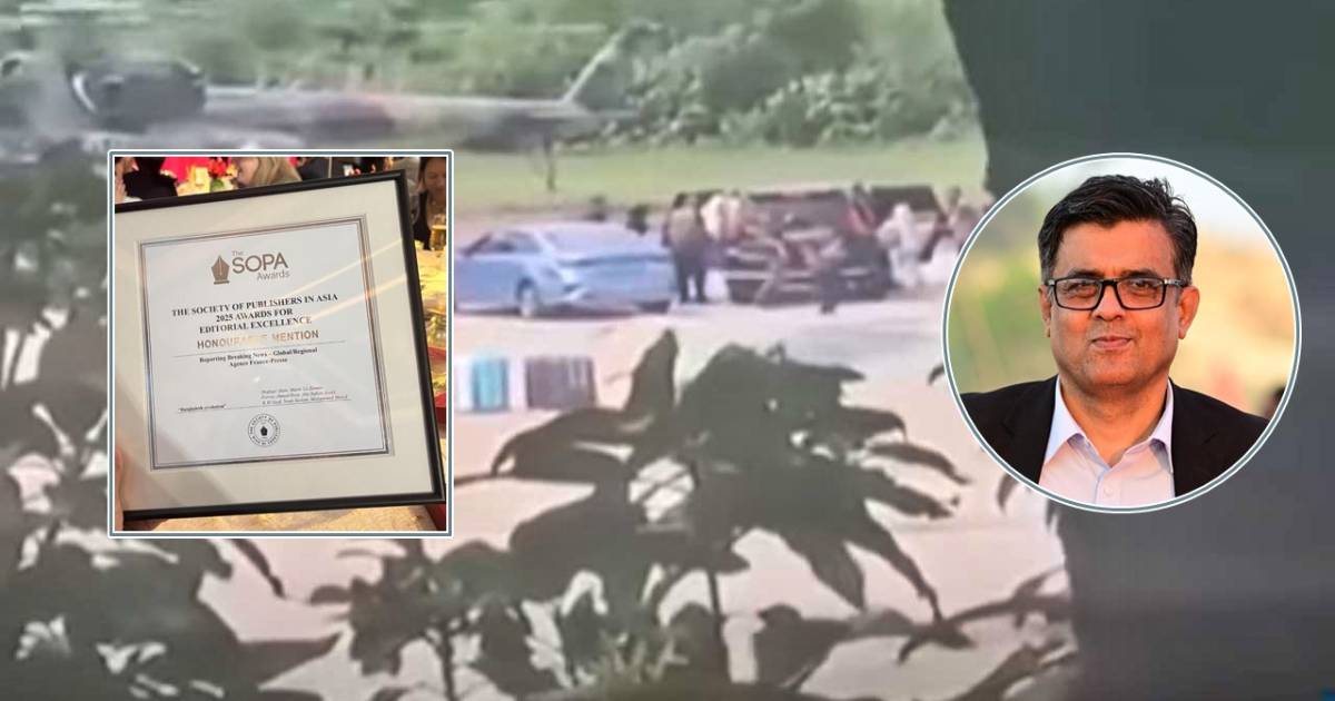 হাসিনা পালানোর ব্রেকিং নিউজ দিয়ে অ্যাওয়ার্ড পেলেন শফিকুল আলম লেনদেন
