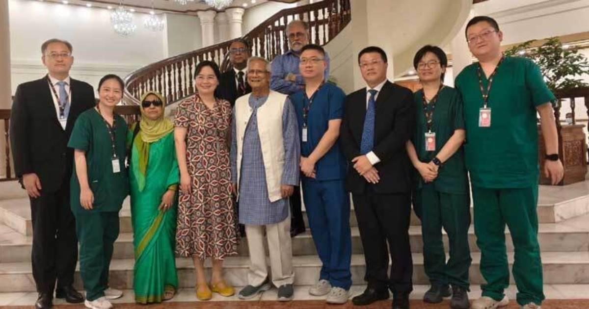 আহতদের চিকিৎসায় সহায়তা অব্যাহত রাখার আশ্বাস চীনের প্রগতি লাইফ