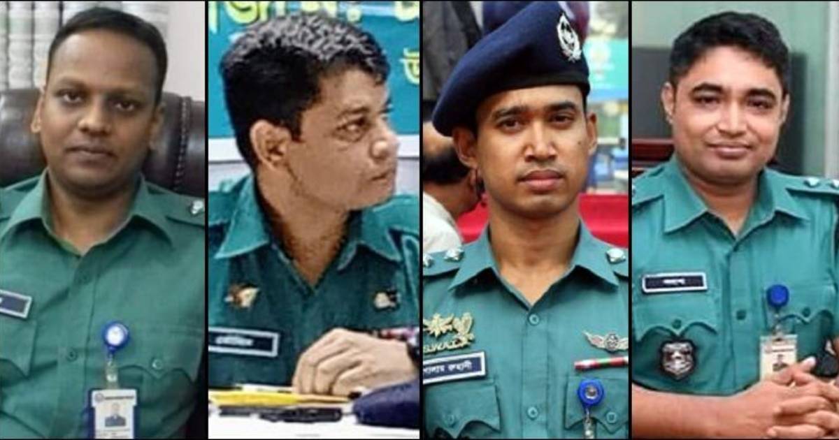 আরও চার পুলিশ কর্মকর্তা বরখাস্ত ব্লক
