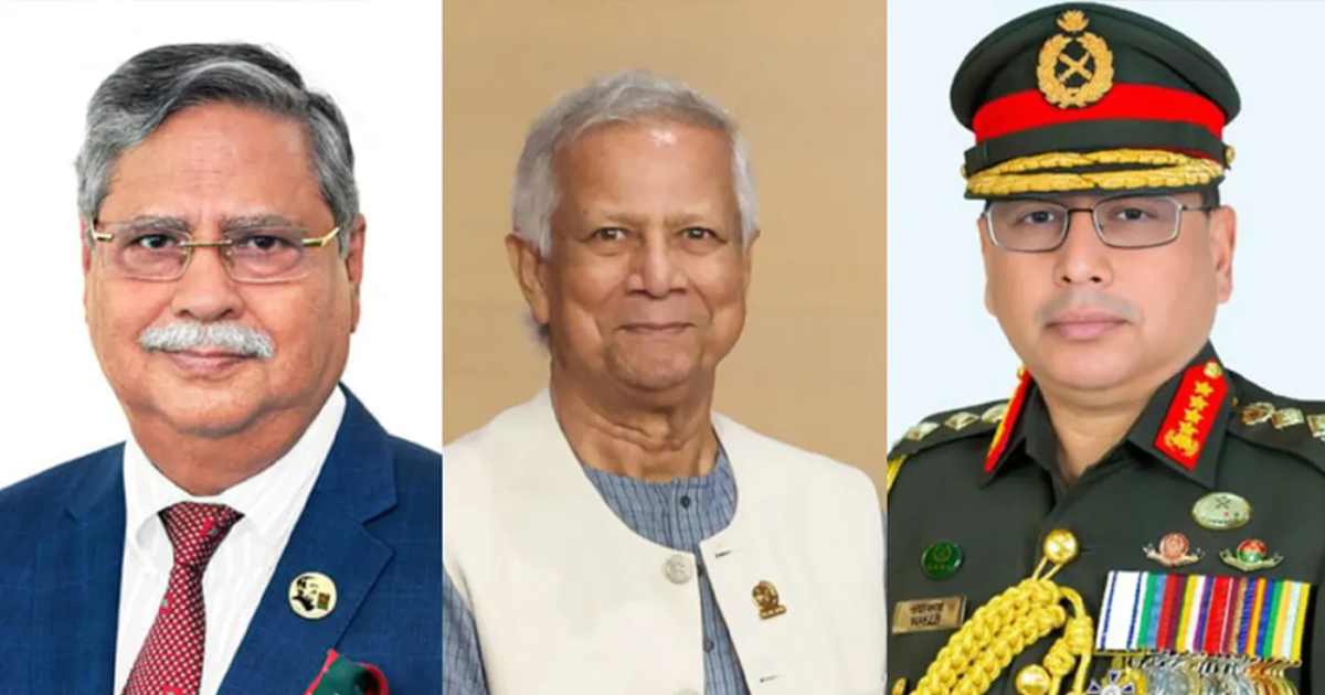 রাষ্ট্রপতি ও প্রধান উপদেষ্টার সঙ্গে সেনাপ্রধানের সাক্ষাৎ সূচক