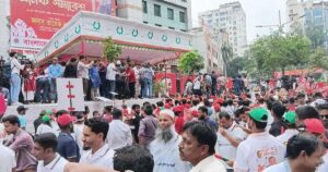 বিএনপির শ্রমিক সমাবেশ শুরু